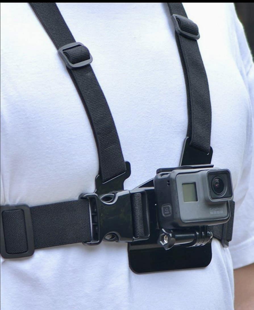 Gopro 運動相機胸前固定肩帶胸帶gopro Chest Mount Harness Gopro 配件 攝影器材 攝影配件 腳架 Carousell