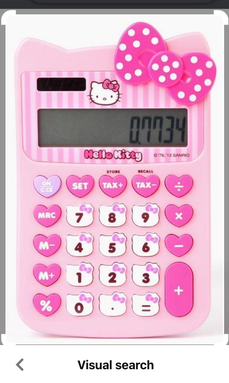 Hello Kitty calculator (Category: Stationery & School Supplies) located in Manila. Submitted by angellove0701_leumas (Listing ID 1132691848, Image 2). Description: Wysiwyg Working.