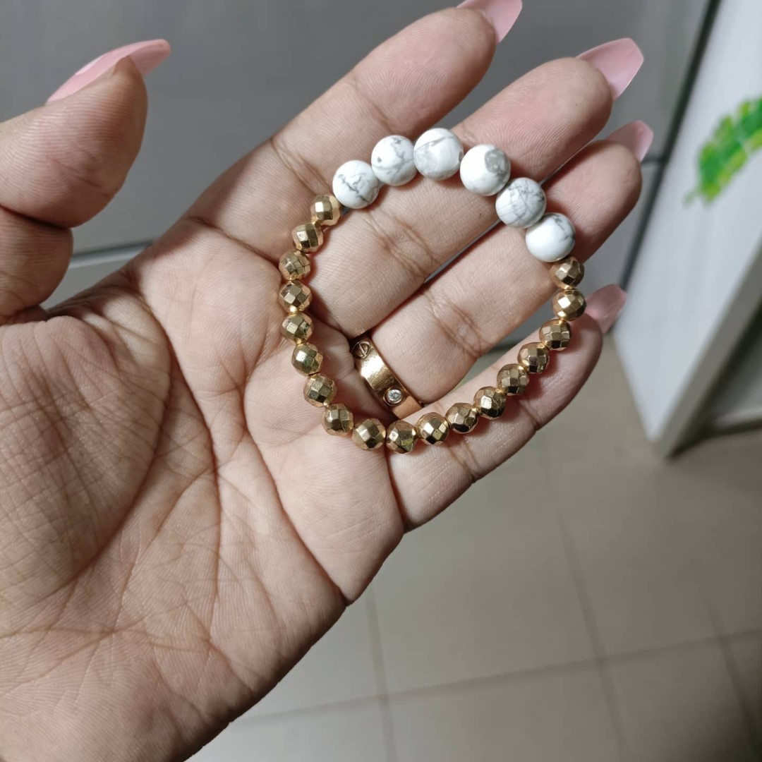 Gold new arrivals hematite bracelet