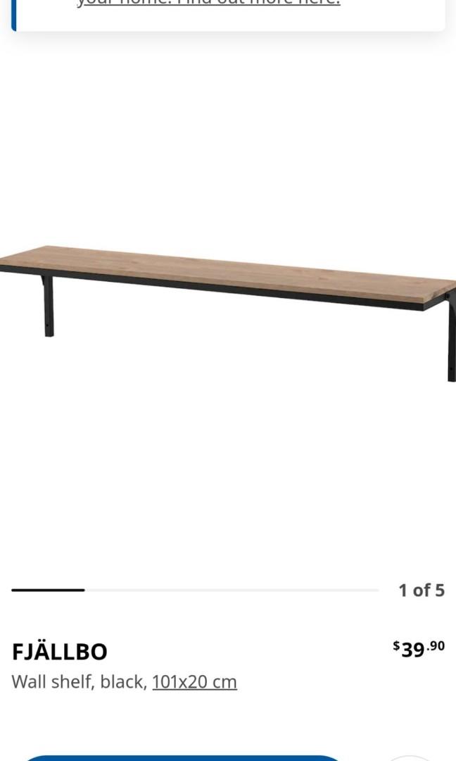 Ikea Fjallbo wall shelf, Furniture & Home Living, Furniture, Shelves