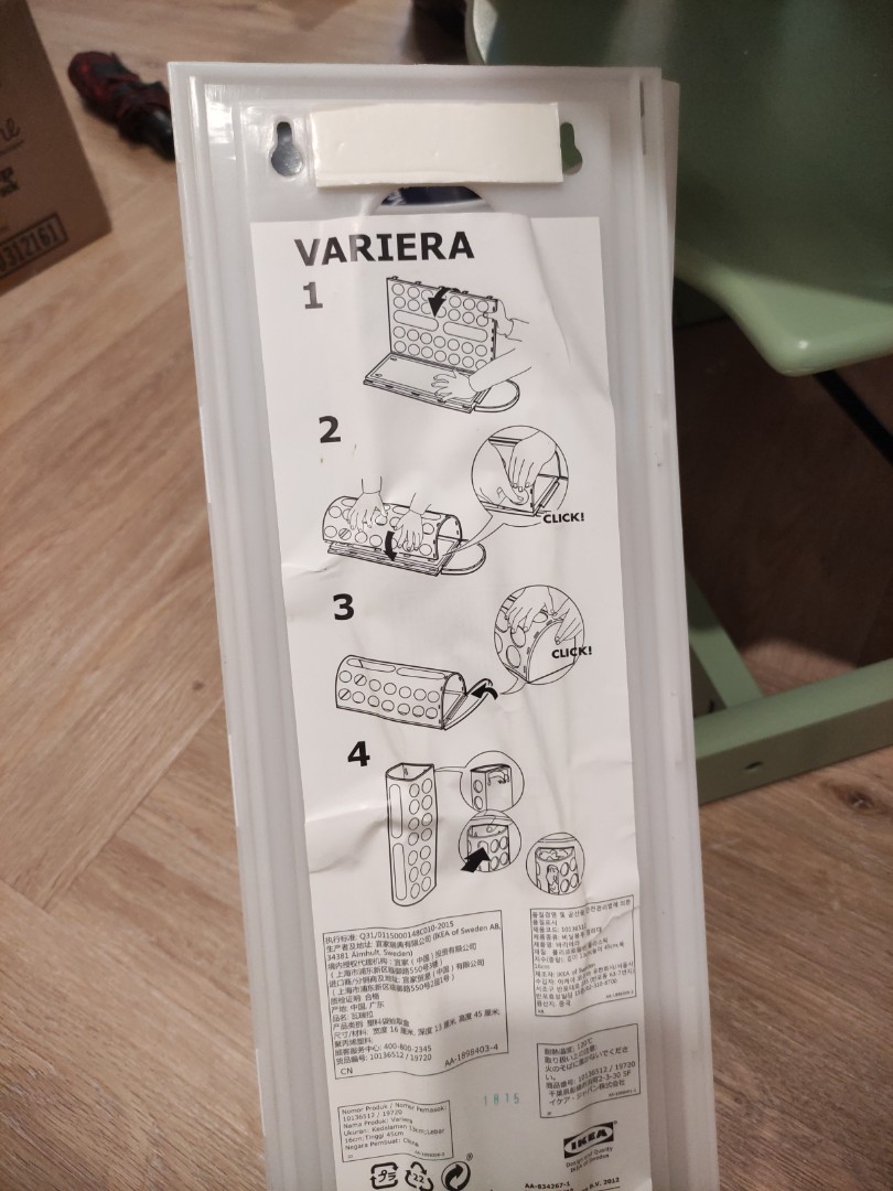 Ikea plastic bag holder, Furniture & Home Living, Kitchenware