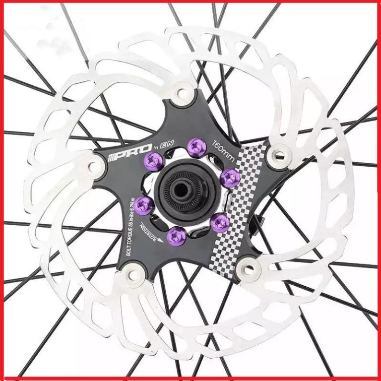 In Stock PRO 12pcs MTB Bike Disc Brake Rotor Torx Bolts T25 M5x10mm Alloy Steel Screws Colorful Rotor Bolts Bicycle Fixing Accessories Sports Equipment Bicycles Parts Parts Accessories on Carousell