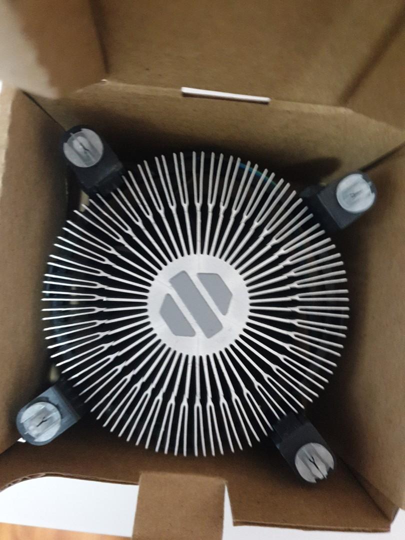 Intel stock cooler with preapplied thermal paste, Computers & Tech, Desktops on Carousell