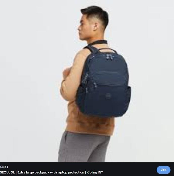 SEOUL, Large backpack with Laptop Protection