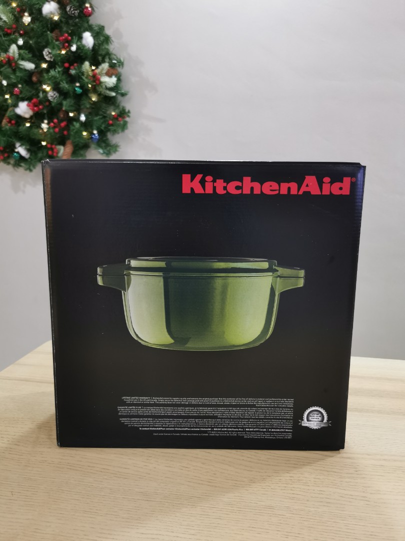 KitchenAid Cast Iron Casserole, Furniture & Home Living, Kitchenware