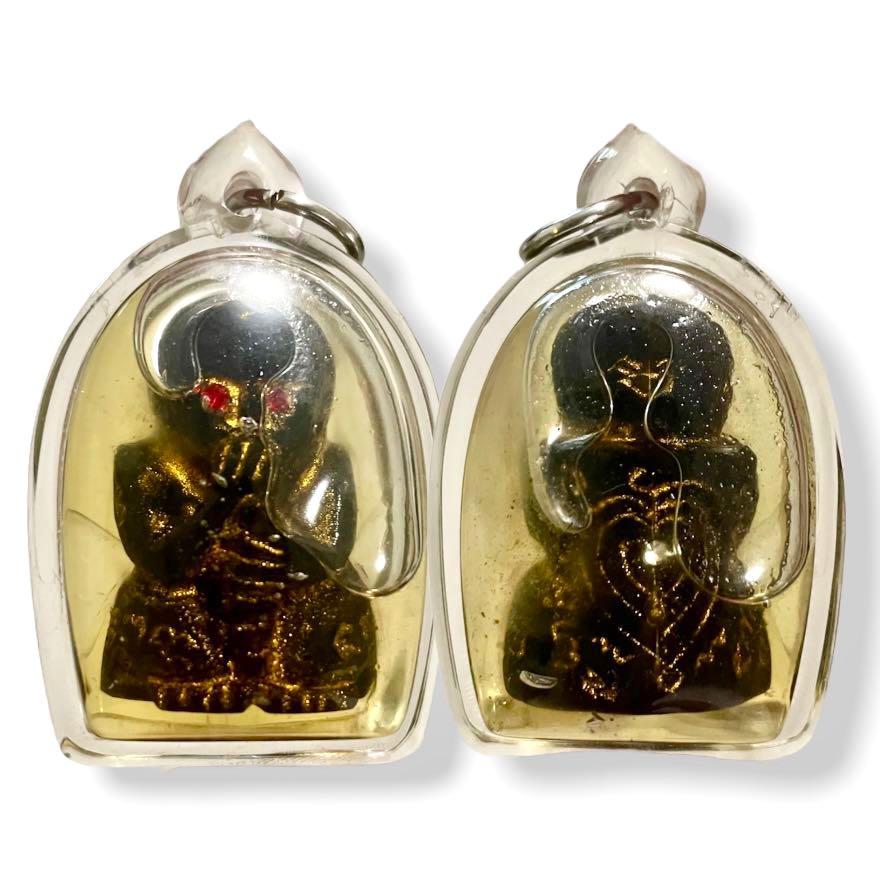 Lp Pinak KuManTong Dood Rok w/ Takrut Na Man Hom Metta Oil BE 2510 ...