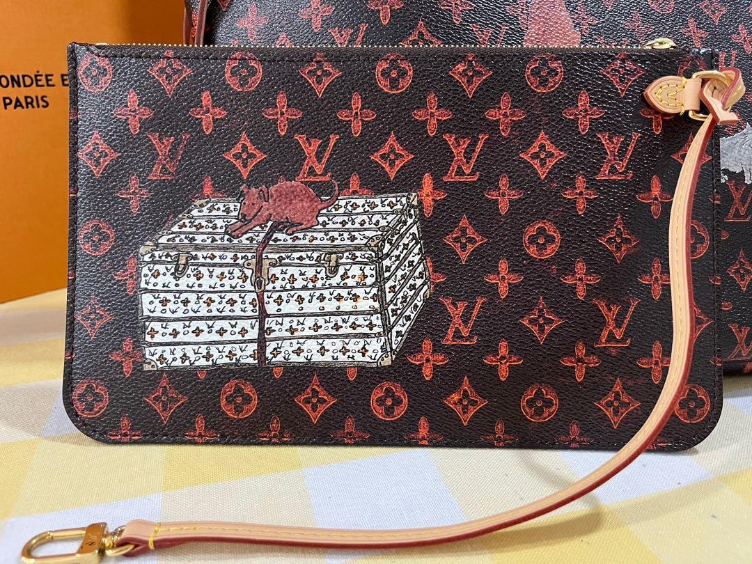 Louis Vuitton Limited Edition Grace Coddington Catogram Neverfull MM in  Monogram Vachette - SOLD