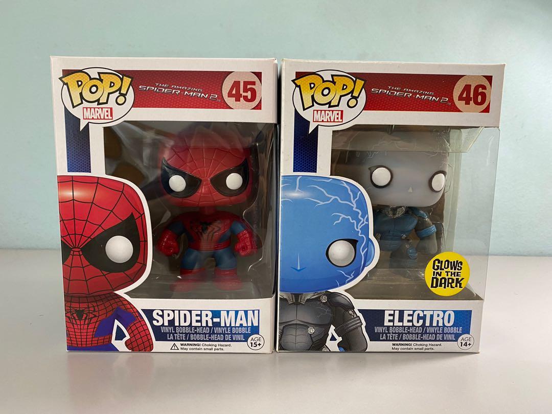 Marvel The Amazing Spiderman 2 Funko Pops Spider Man 45 and