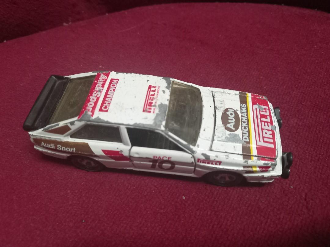 Matchbox Super Kings 1982 Audi Quattro (Category: Vehicle & Diecast Models) located in Malabon City. Submitted by samflores2k4t7 (Listing ID 1134956962, Image 2). Description: For sale Matchbox Super Kings 1982 Audi Quattro 5 inches lenght Issue gas gas paint chip at kulang foglamp.