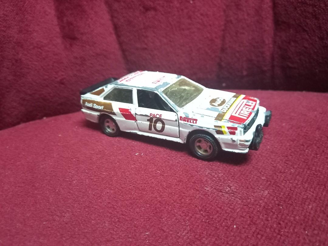 Matchbox Super Kings 1982 Audi Quattro (Category: Vehicle & Diecast Models) located in Malabon City. Submitted by samflores2k4t7 (Listing ID 1134956962, Image 1). Description: For sale Matchbox Super Kings 1982 Audi Quattro 5 inches lenght Issue gas gas paint chip at kulang foglamp.