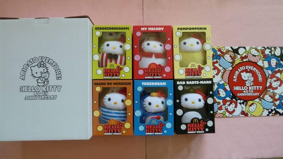 Hello kitty 40th anniversary mcdonalds shop