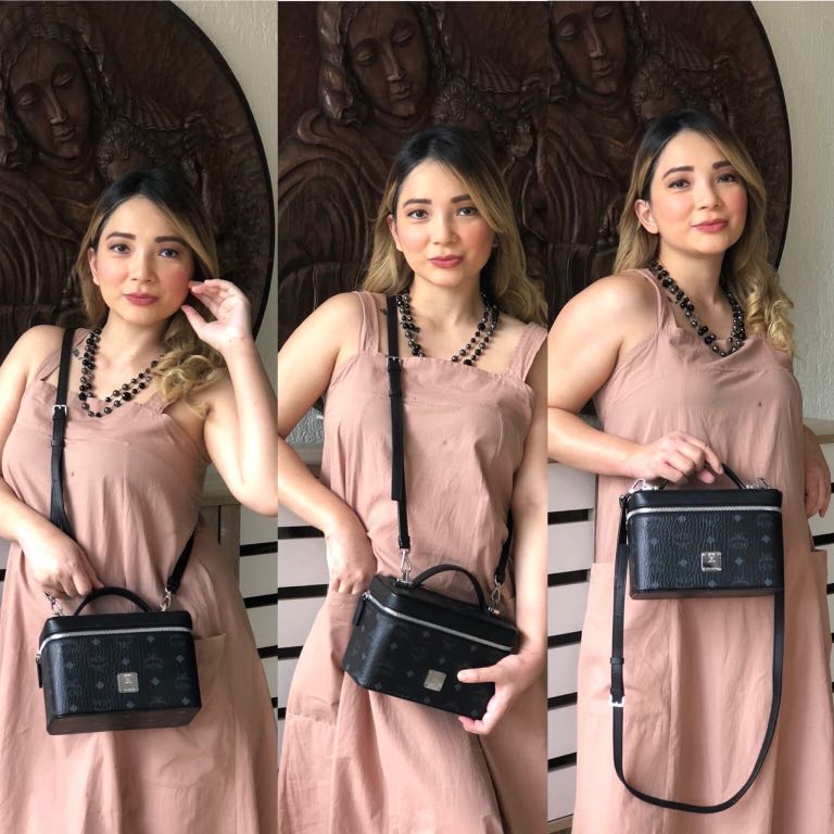 mcm vanity case black