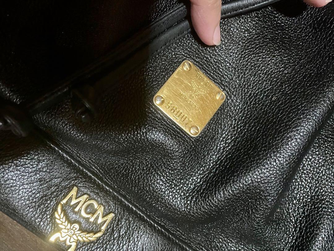 MCM Small Bucket Bag (Category: Luxury Bags & Wallets) located in Muntinlupa City. Submitted by phbudgetluxuryfinds (Listing ID 1135013974, Image 2). Description: Genuine Leather Hardware are glossy but some are tarnished Clean interior Small but very roomy flaw: the strap needs to be snipped then resewn. Other than that the bag is good to go and will serve your for many years because it is genuine leather talaga and super high quality ang MCM ba