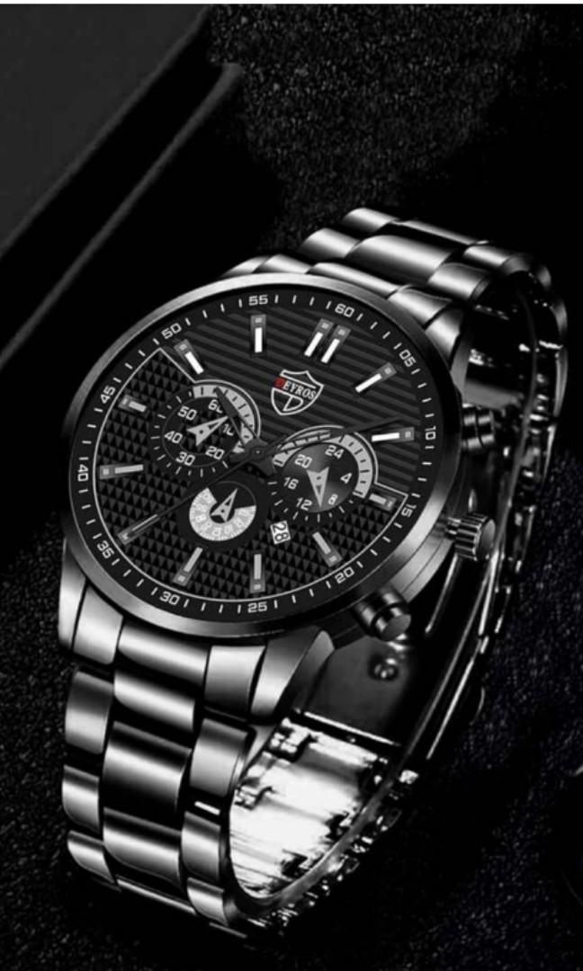 Mechanical Watches Watch Complicated Dial Stainless steel Black Limited
