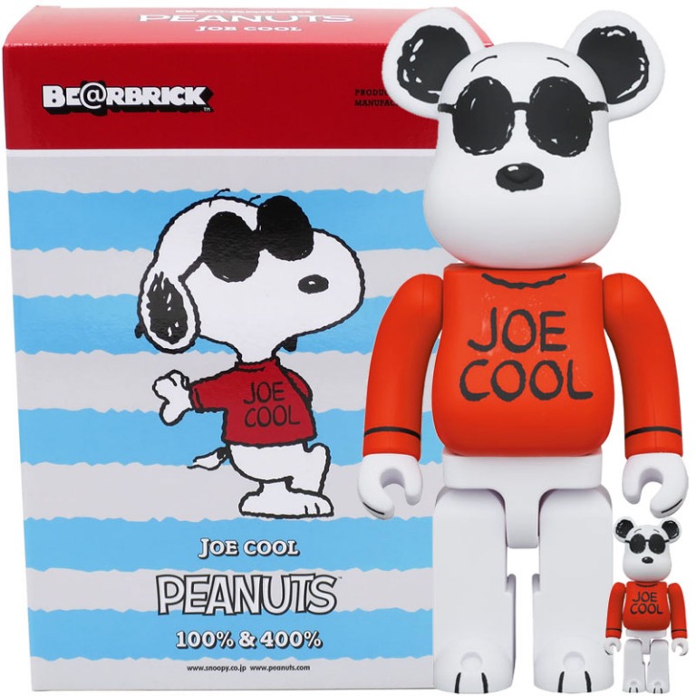 Medicom Toy Be@rbrick Bearbrick PEANUTS Snoopy Joe Cool 100