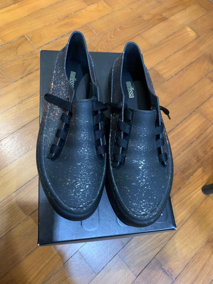 Melissa Ulitsa Sneaker Splash Black gold Women s Fashion