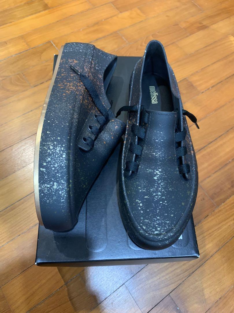 Melissa Ulitsa Sneaker Splash Black gold Women s Fashion