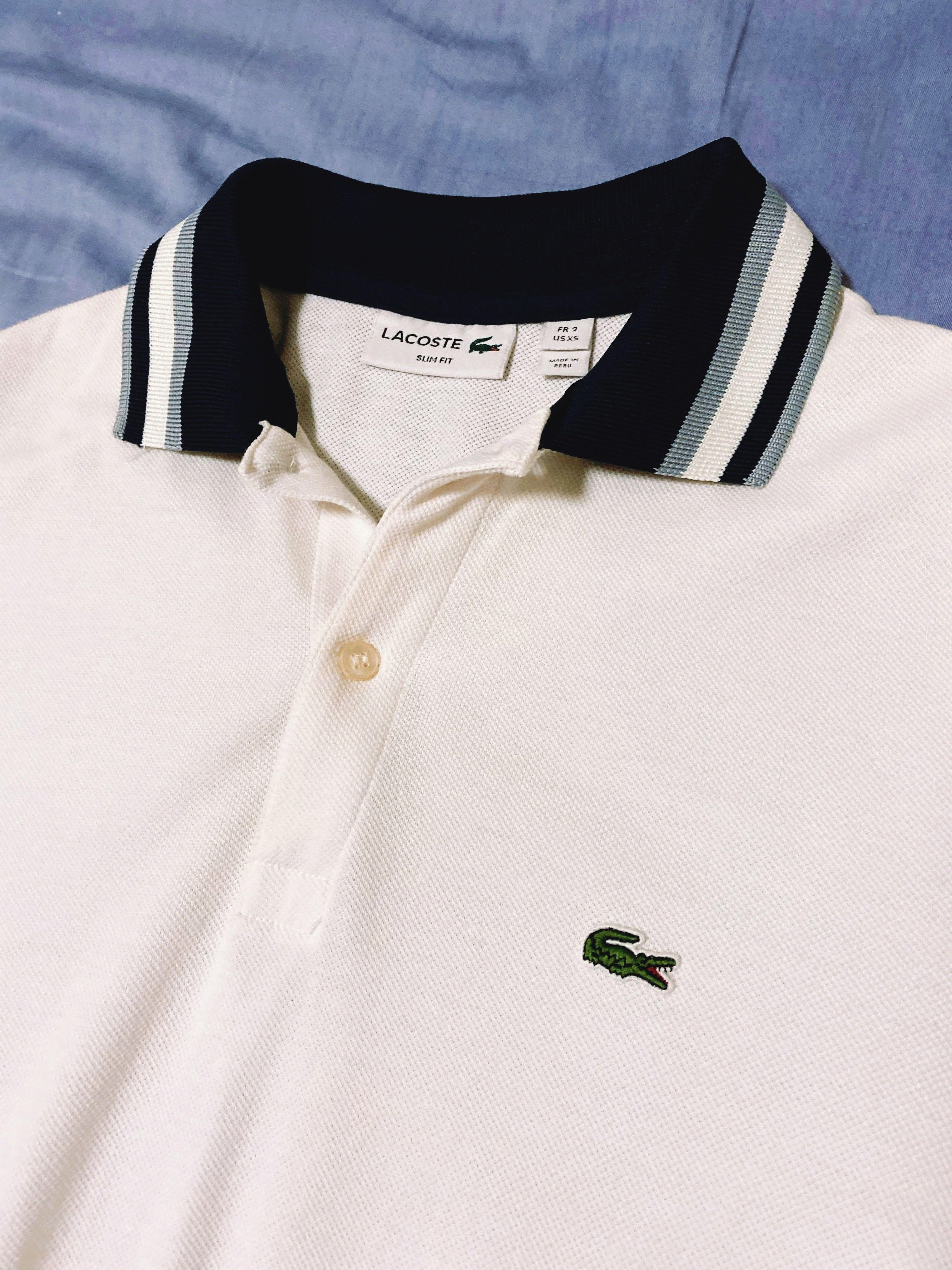 Men s Lacoste Slim Fit Polo Shirt 100 Authentic