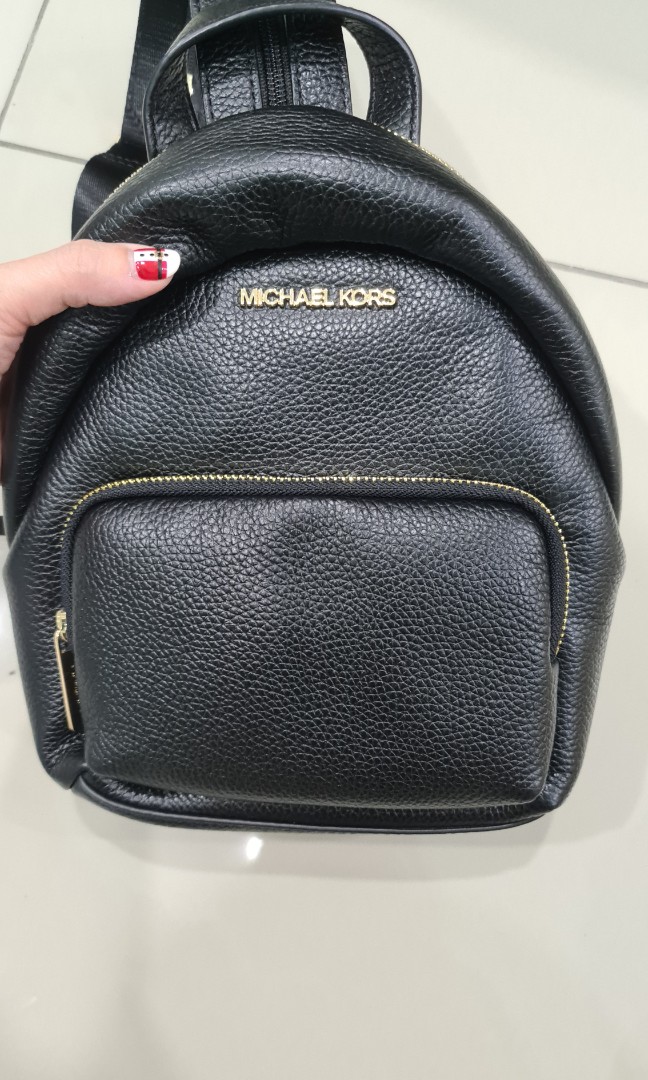 black michael kors mini backpack