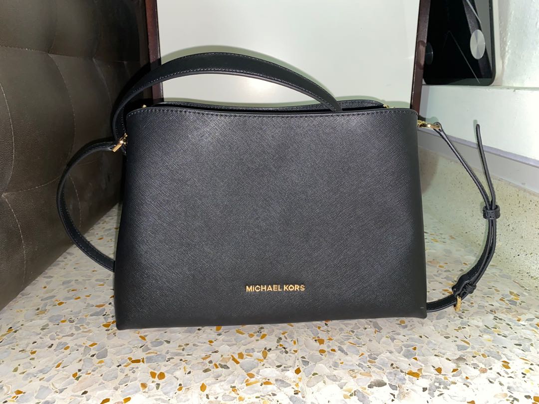 Michael Kors Sofia EW Large Black Satchel Women s Fashion Bags