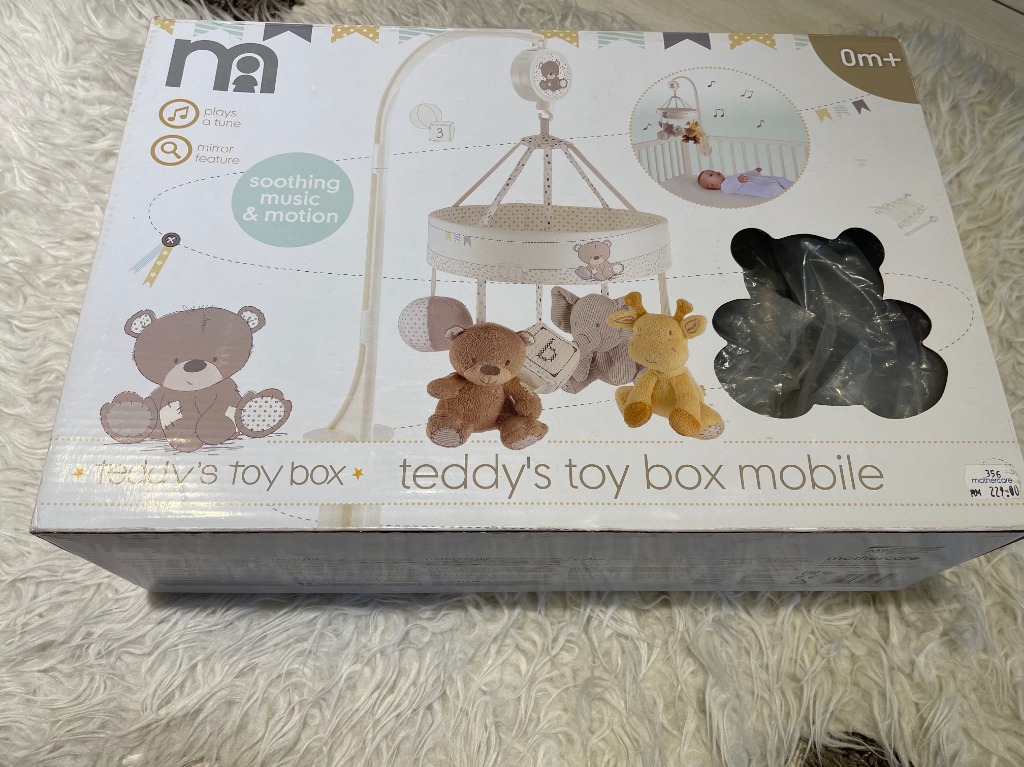 Mothercare teddy's toy box musical mobile 2025