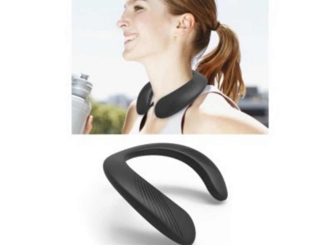 Neck Speaker Bluetooth, ENUOSUMA Portable Wireless Wearable Neckband Speaker IPX5 Waterproof