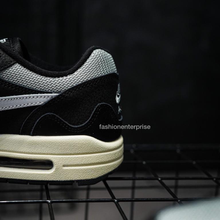 Nike Air Max 1 Men's Shoes Black/White/Light Bone ah8145-009