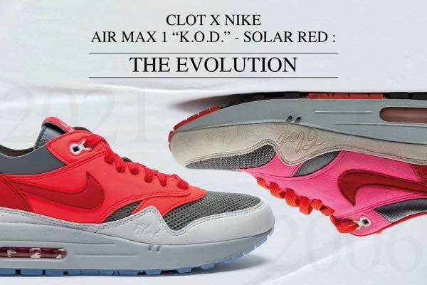 Nike clot ID Kanye West 2006 air max 1 OG version , 男裝, 鞋, 波鞋 