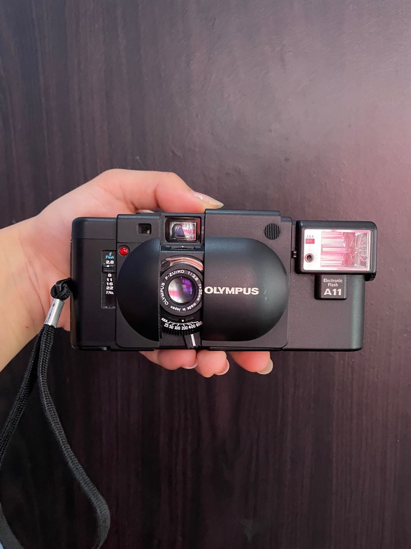 Olympus XA 35mm film camera, Photography, Cameras on Carousell