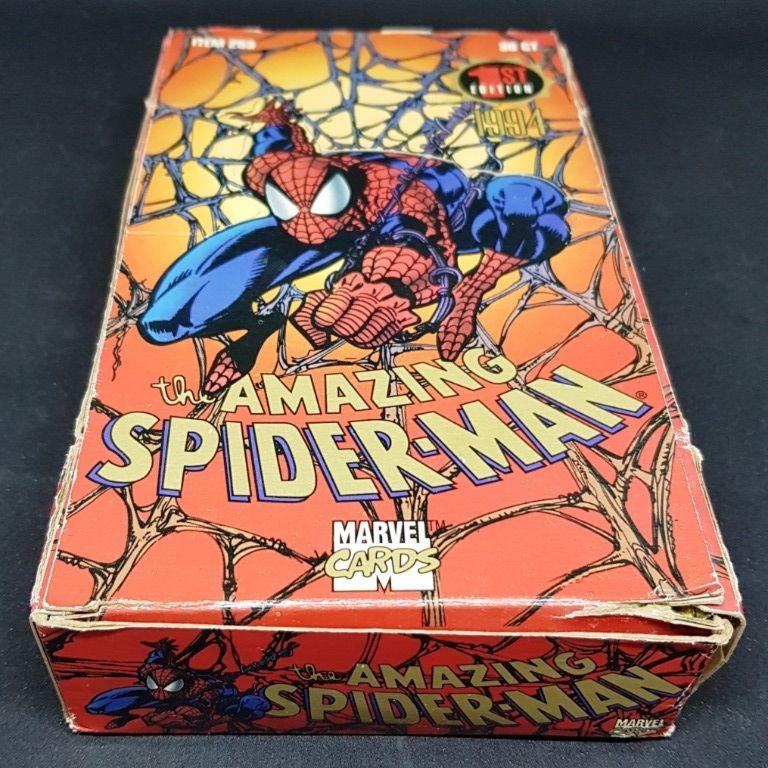 OPEN BOX of 34 packs 1994 Fleer The Amazing Spider-Man 1st Edition trading  comic cards spiderman, Hobbies & Toys, Memorabilia & Collectibles, Vintage  Collectibles on Carousell