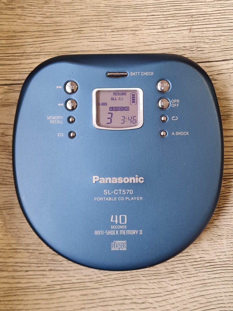 Panasonic SLCT570 Walkman Discman Portable CD Player, Audio, Portable Music Players on Carousell