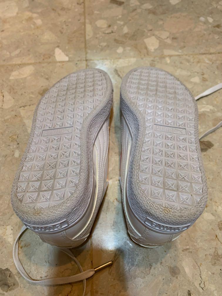 Puma heart shaped top basket crush sneakers Men s Fashion