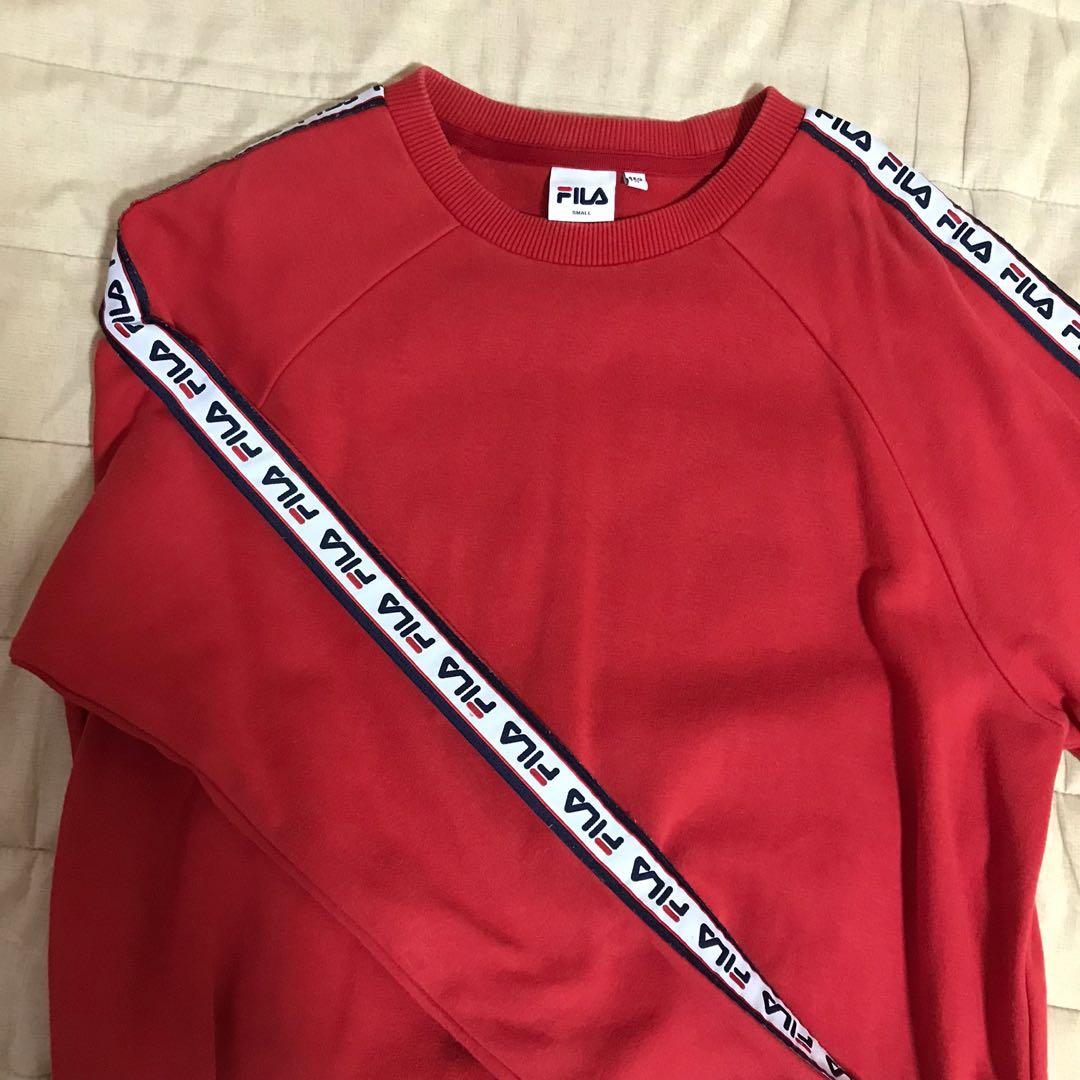 Fila red sweatshirt sales