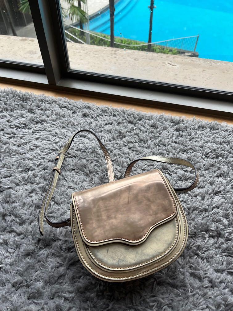 Rebecca minkoff gold new arrivals crossbody