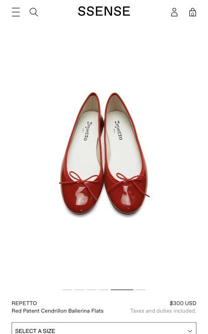 Repetto red cheap flats