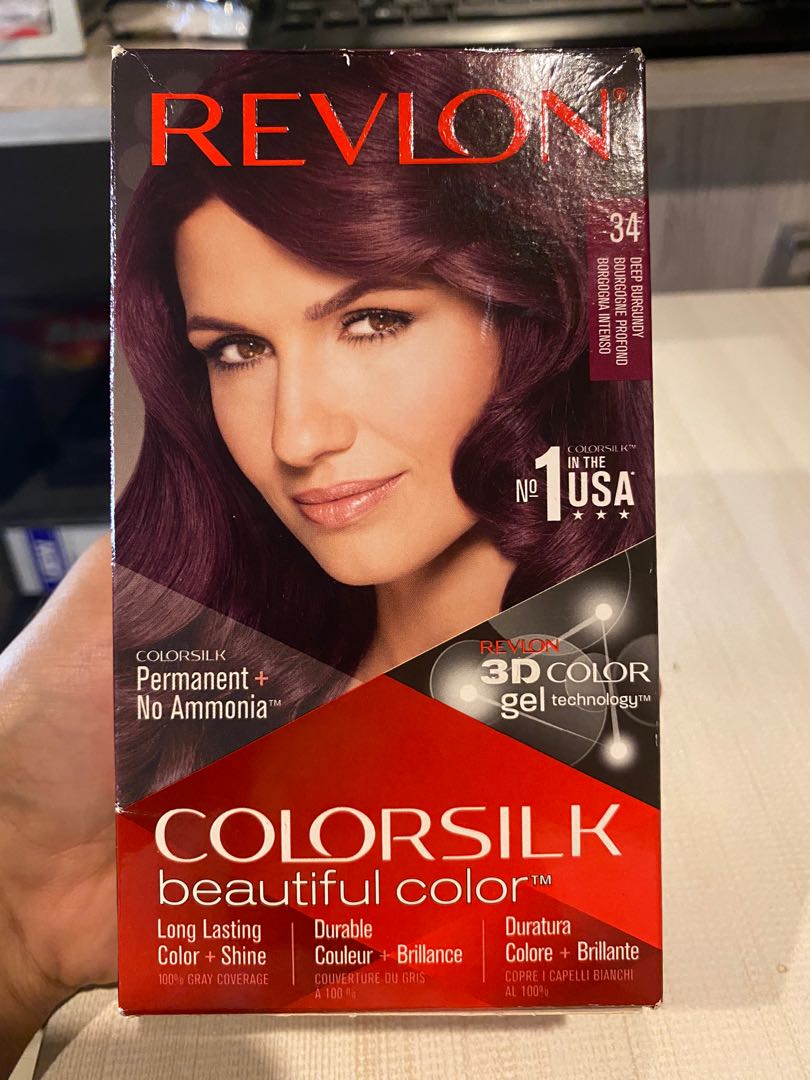 Revlon Hair Color Deep Burgundy Color Silk, Beauty & Personal Care, Hair on  Carousell