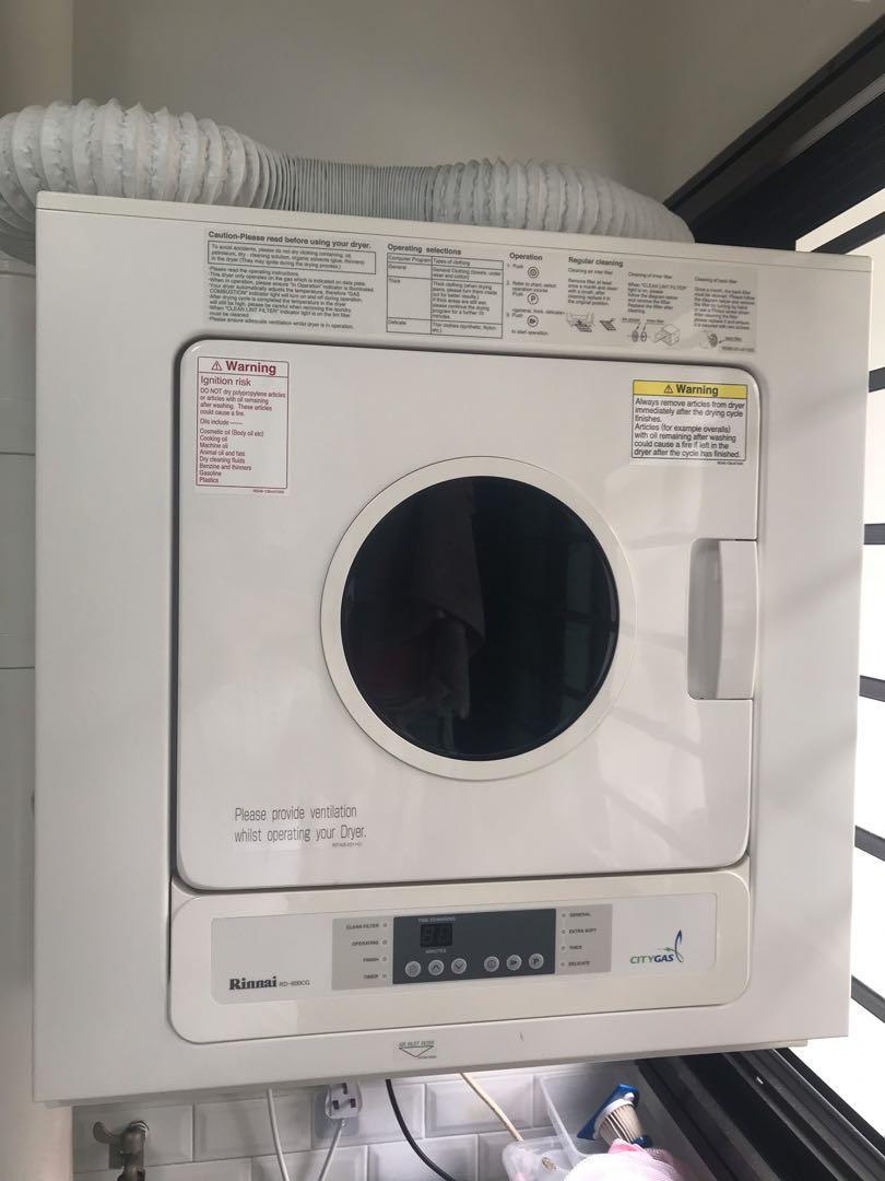 Rinnai Gas Clothes Dryer, TV & Home Appliances, Washing Machines and