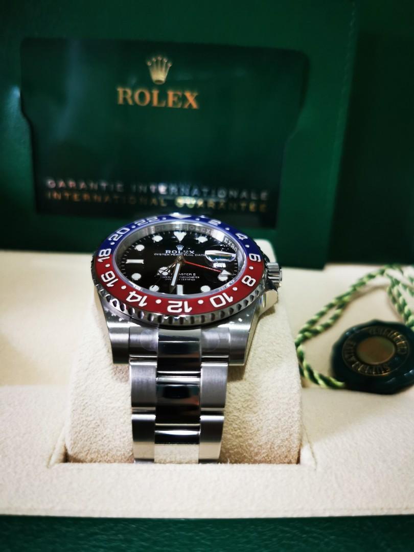 Rolex pepsi oyster 2022 1st jan, Luxury, Watches on Carousell
