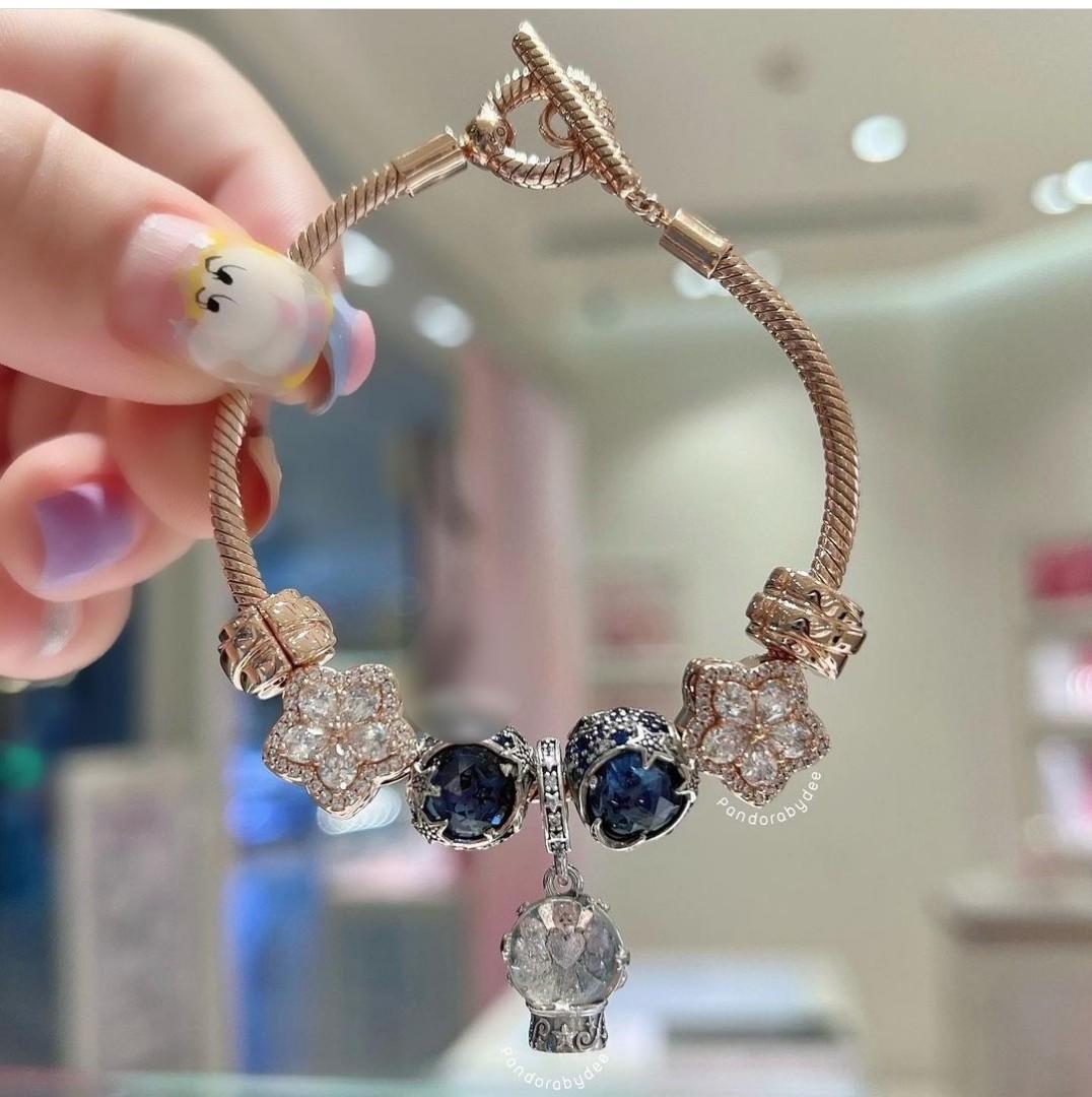 AUTHENTIC PANDORA ROSEGOLD T BAR CLASP 