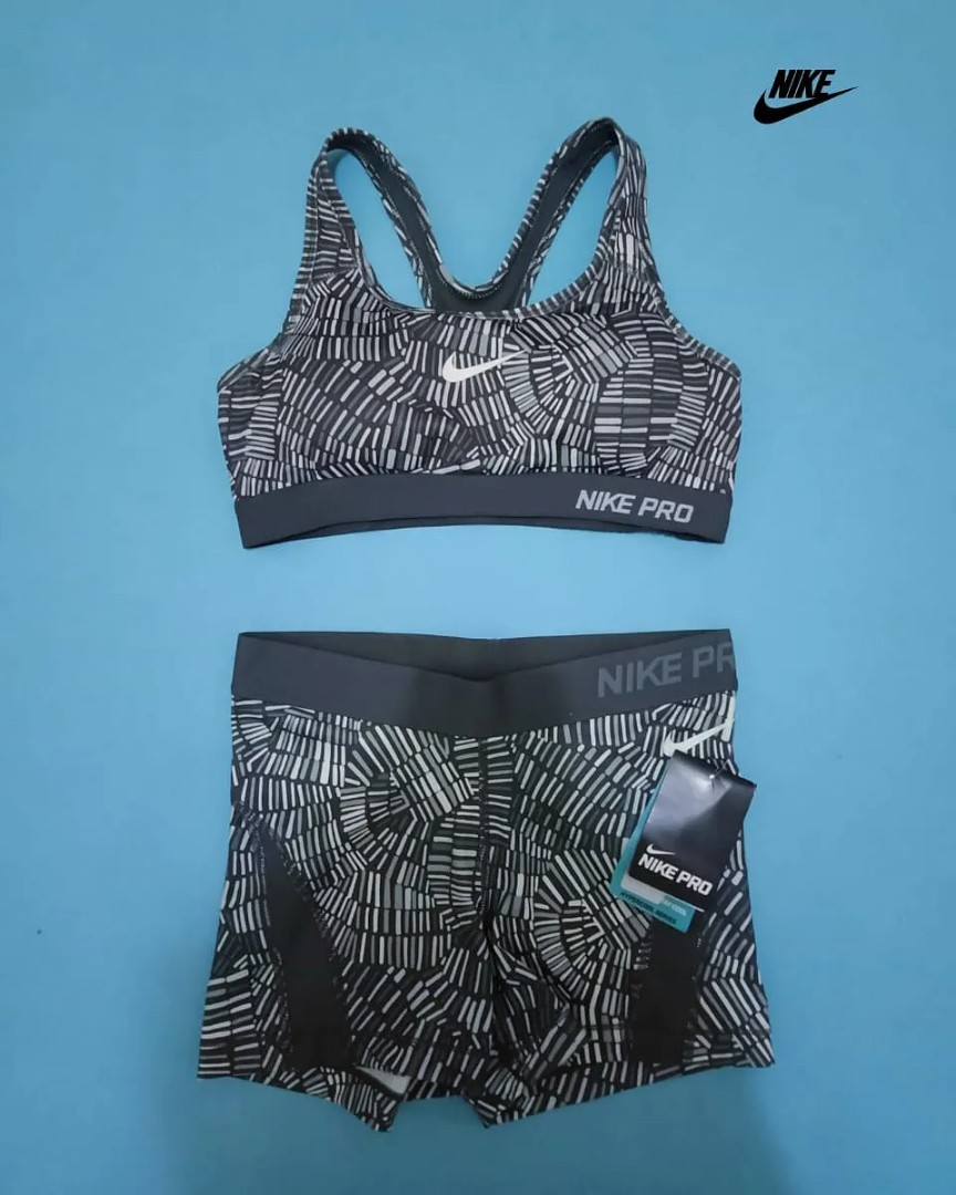 SET NIKE ORIGINAL SPORT BRA SHORT NEW 