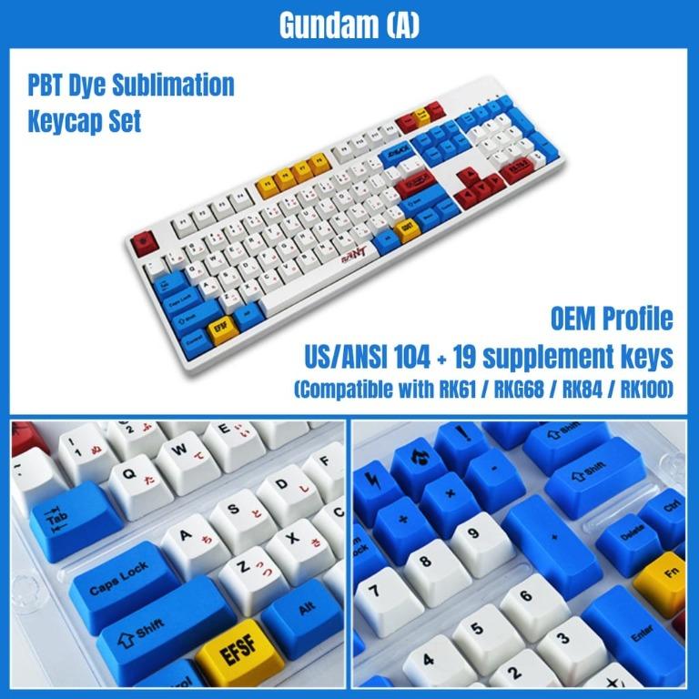 Only Keycaps) ⌨️【SG】 PBT Dye Sublimation Keycap Set OEM