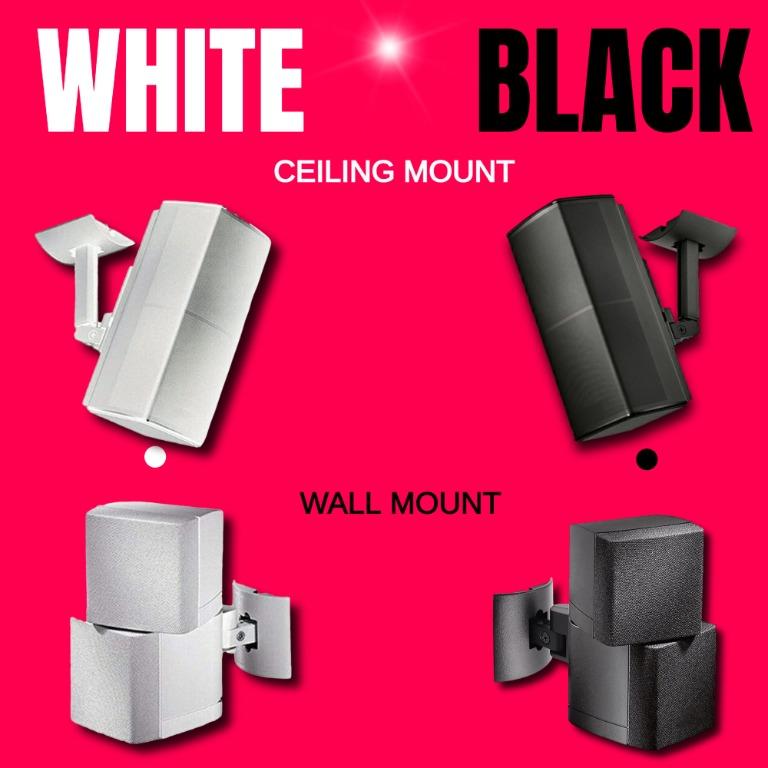 Bose Lot Of 2 Wall-Ceiling Bracket Speaker Mount Black UB-20B New 1 Open  Package