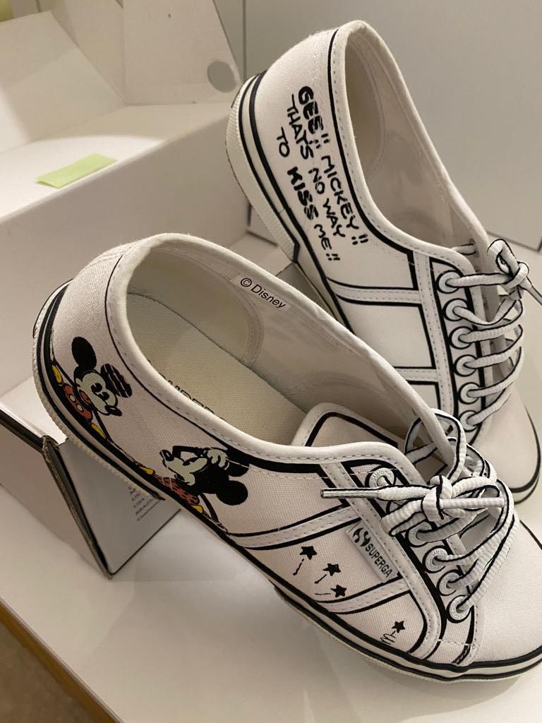 Superga Mickey Mouse Luxury Sneakers Footwear on Carousell