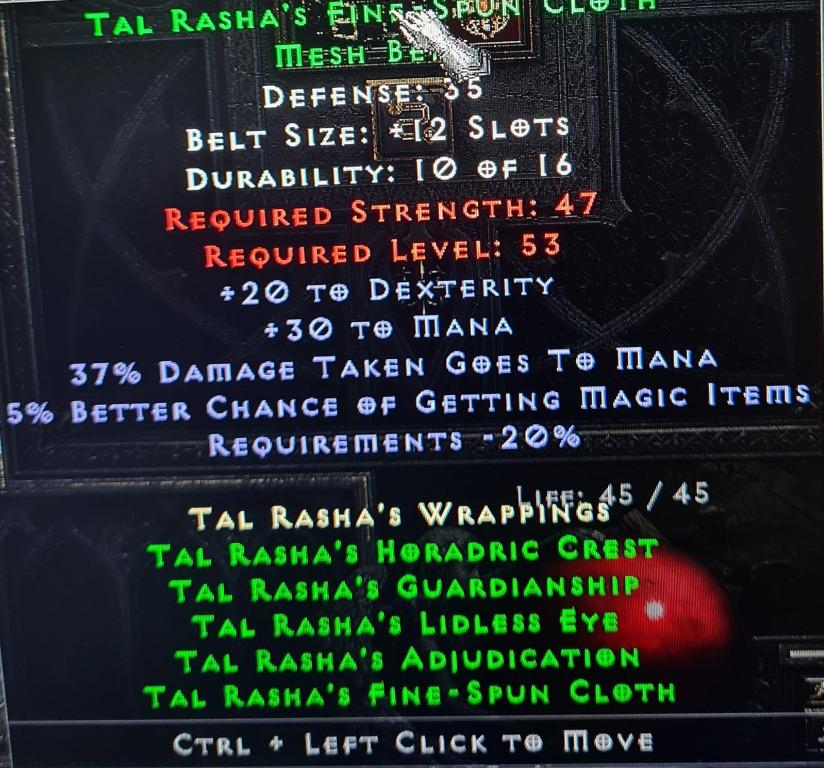 Tal Rasha Set Diablo 2 Resurrected, Video Gaming, Gaming Accessories