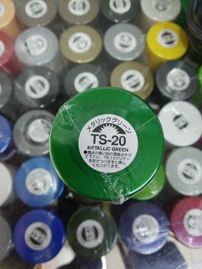 Tamiya TS20 Metallic Green Spray Paint For Plastic, Hobbies & Toys