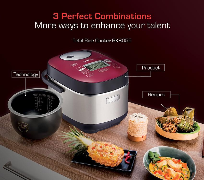 Tefal Rice Cooker Spherical Pot Induction (1.8L) RK8055, TV & Home