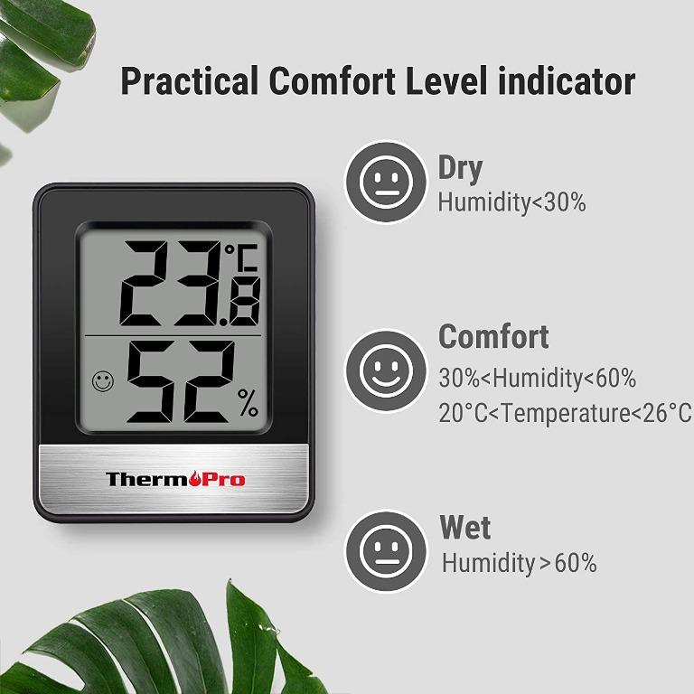 ThermoPro TP49-2 Digital Room Thermometer Indoor Hygrometer Mini