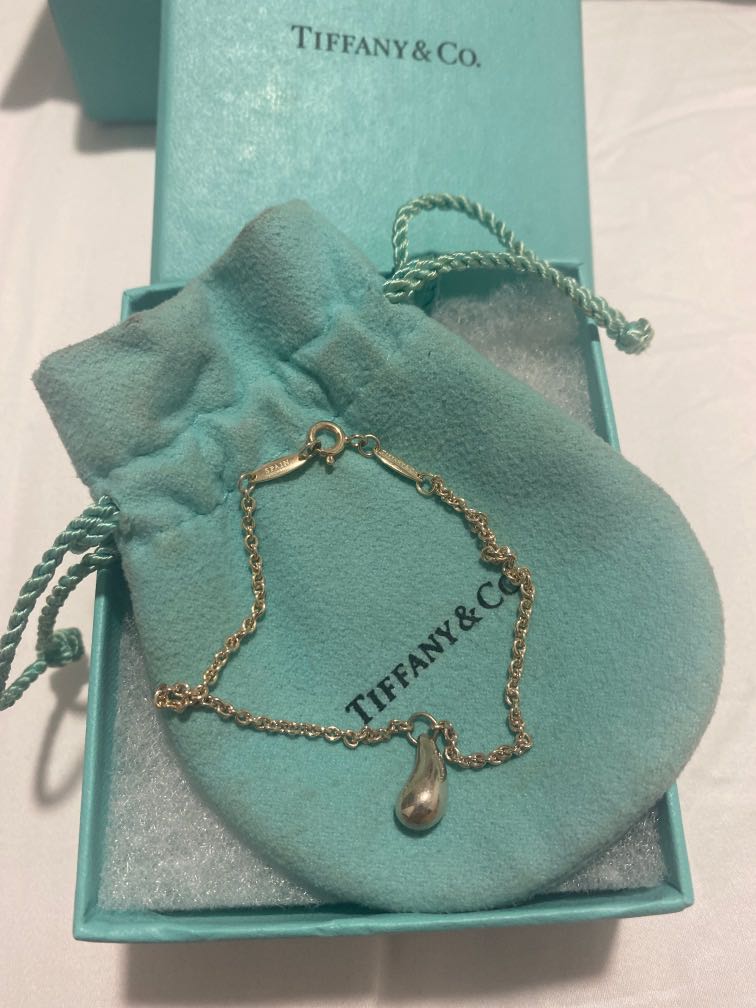 Tiffany & Co. Elsa Peretti Teardrop Bracelet Sterling Silver, Luxury ...