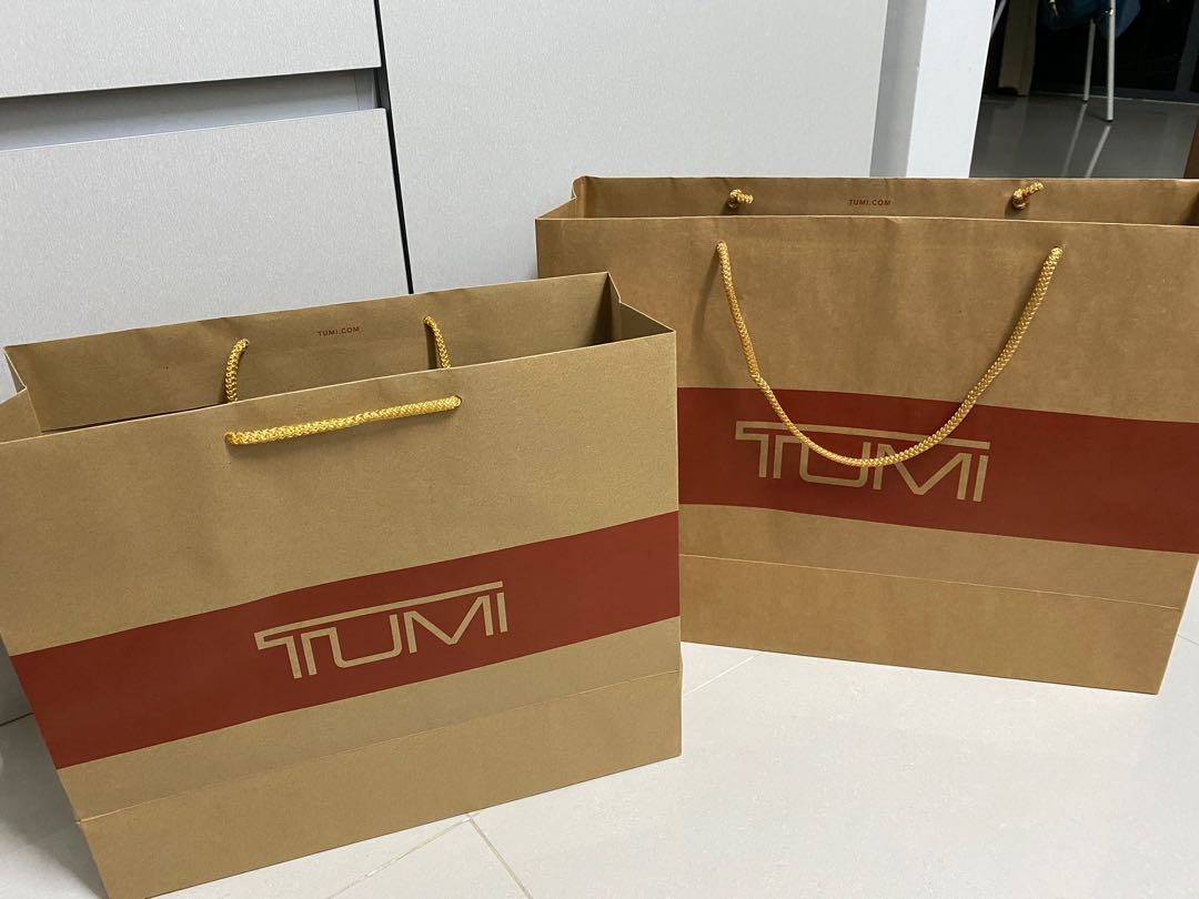 Tumi paper bag, Luxury, Accessories on Carousell