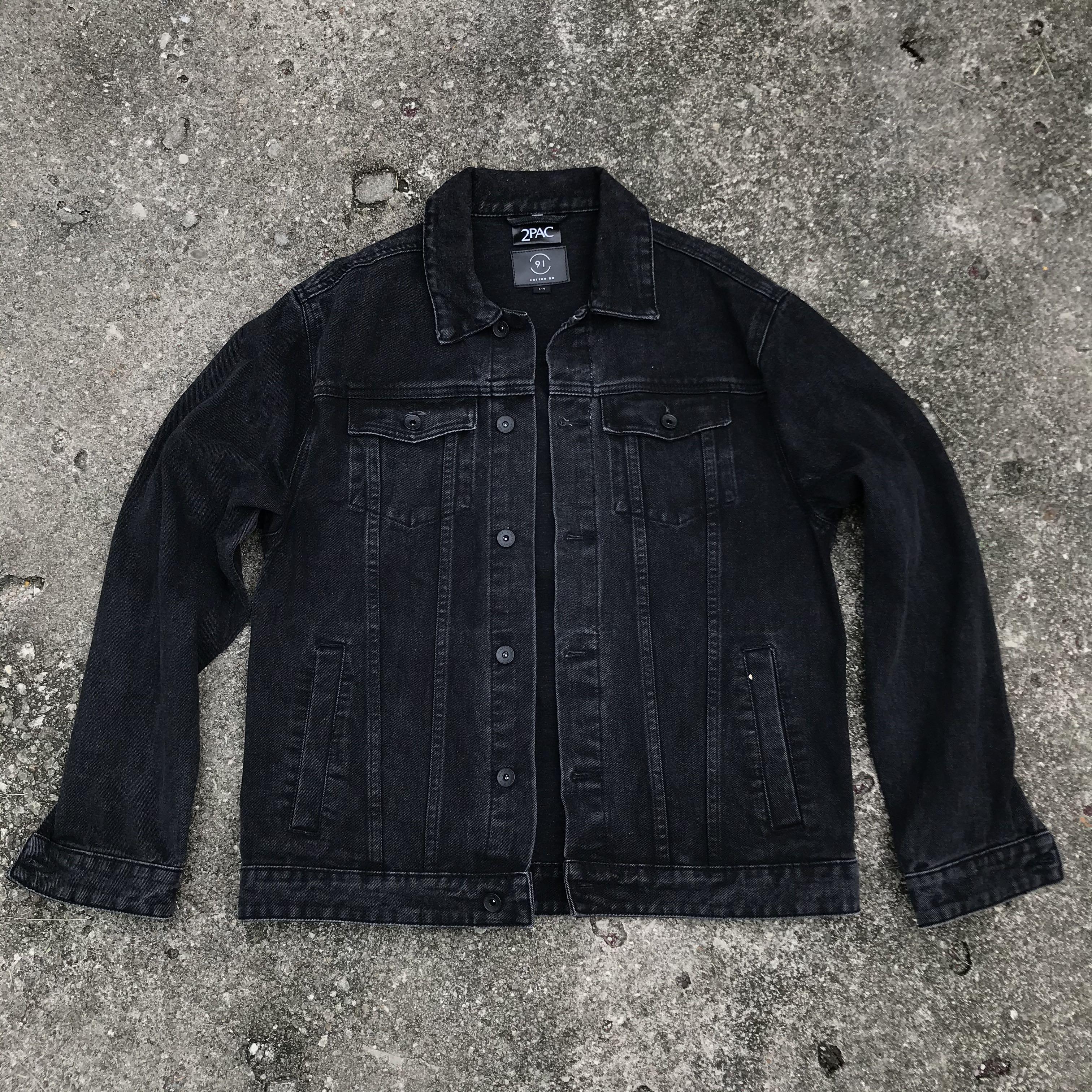 Tupac denim jacket cotton sales on